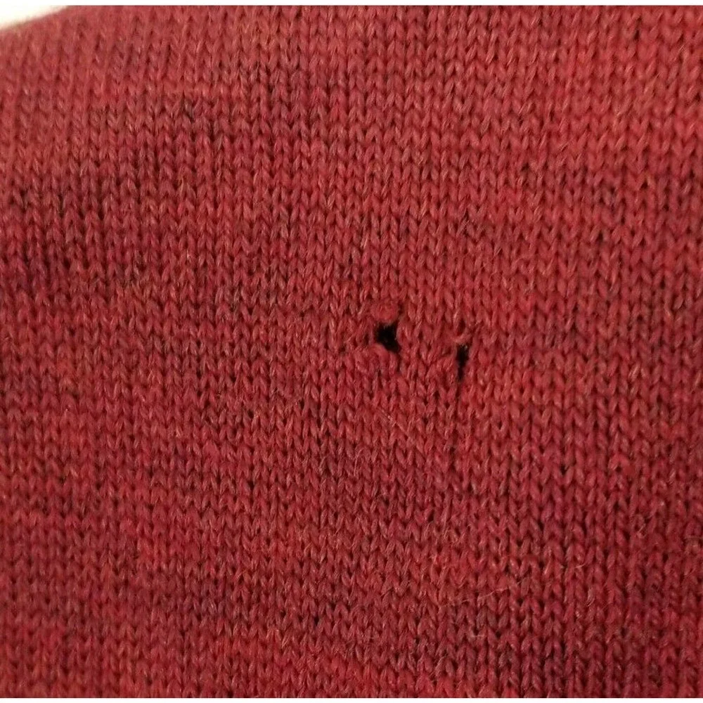 Toscano Firenze Burgundy Merino Wool Sweater Vest Made in Italy Size L